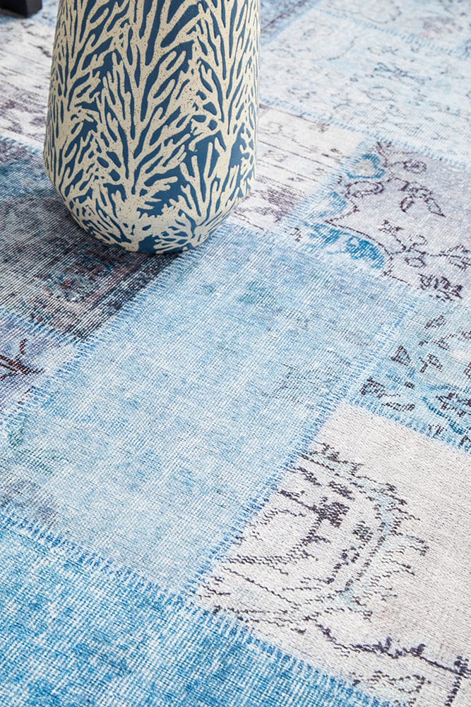 RUG CULTURE Rugs Illusions 121 Denim Runner Rug