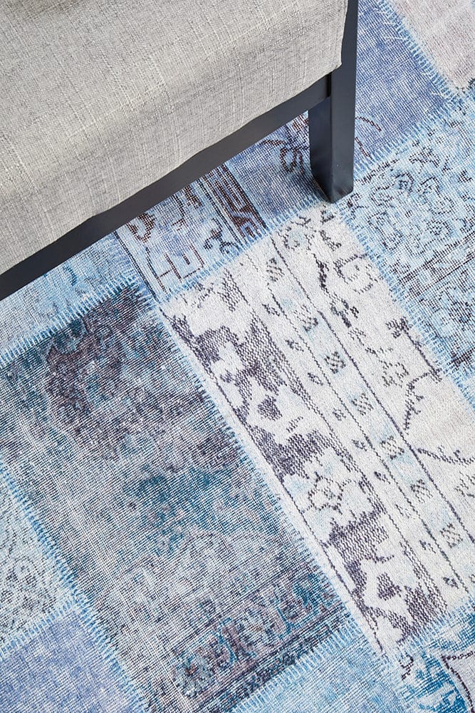 RUG CULTURE Rugs Illusions 121 Denim Runner Rug