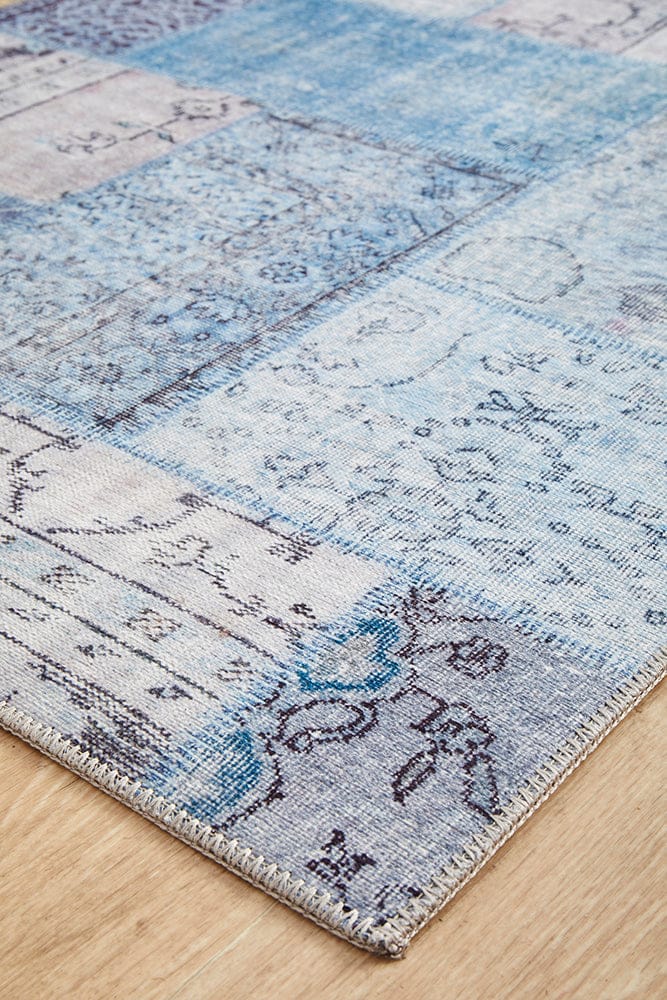 RUG CULTURE Rugs Illusions 121 Denim Runner Rug
