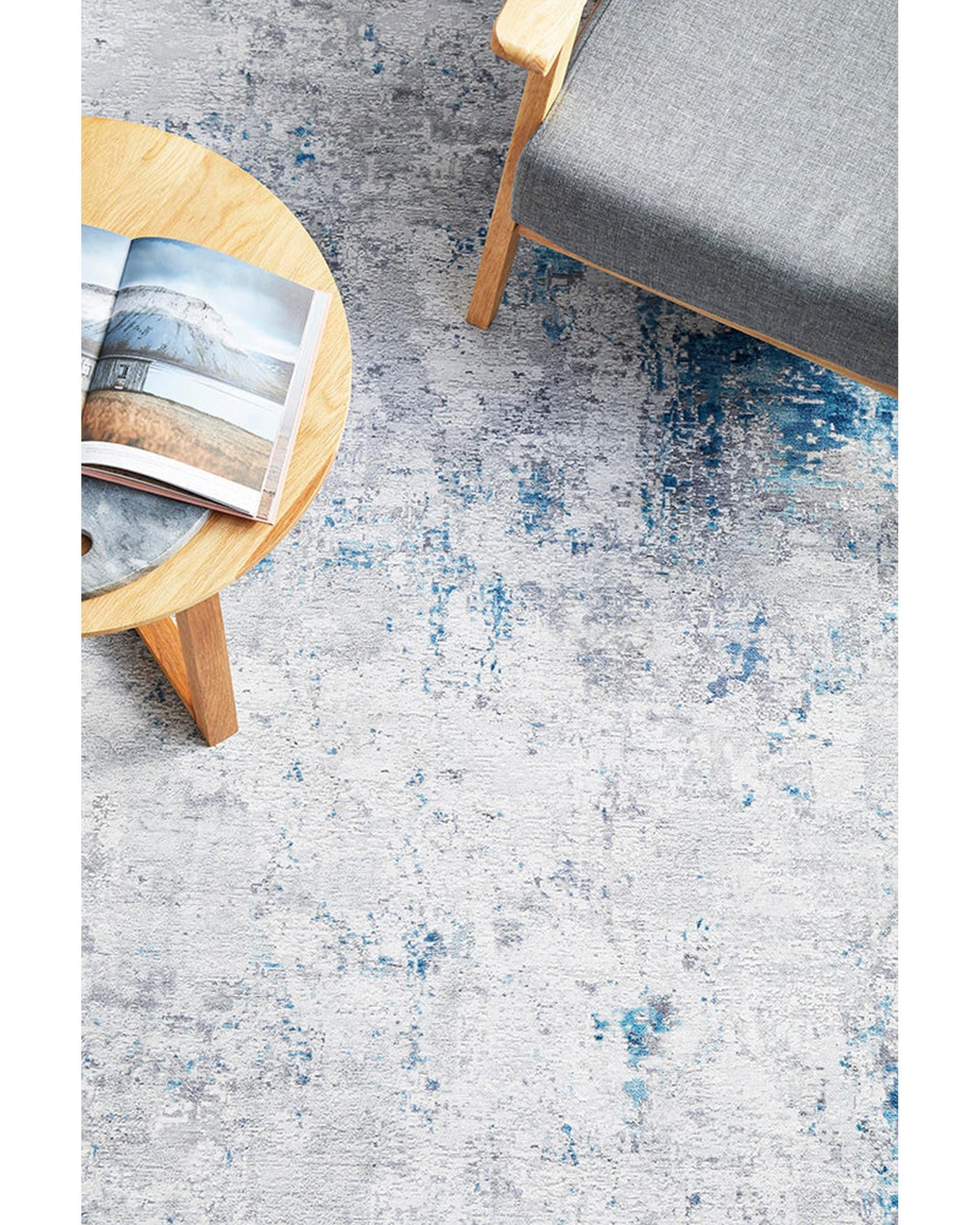 RUG CULTURE Rugs Illusions 132 Blue Rug