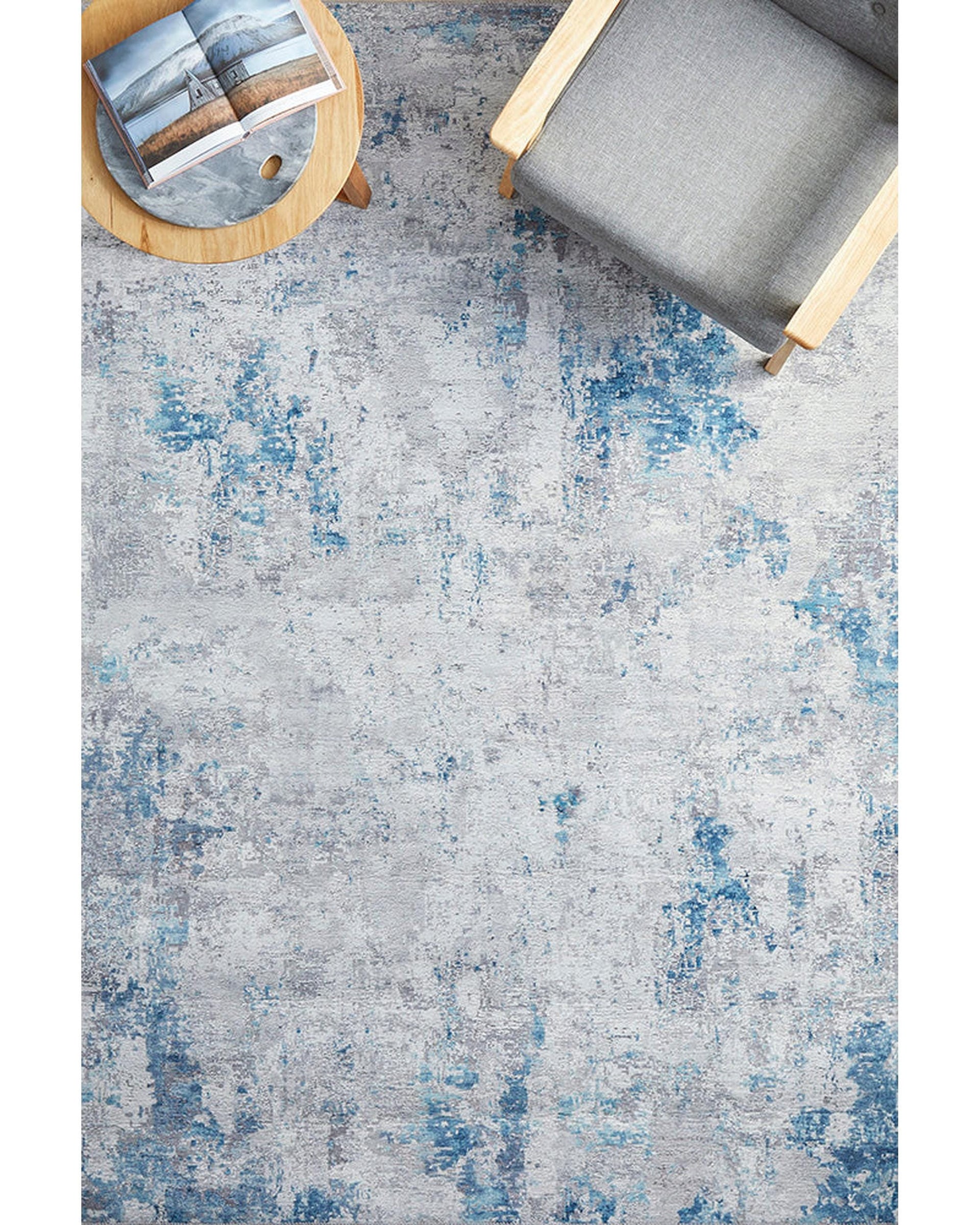 RUG CULTURE Rugs Illusions 132 Blue Rug