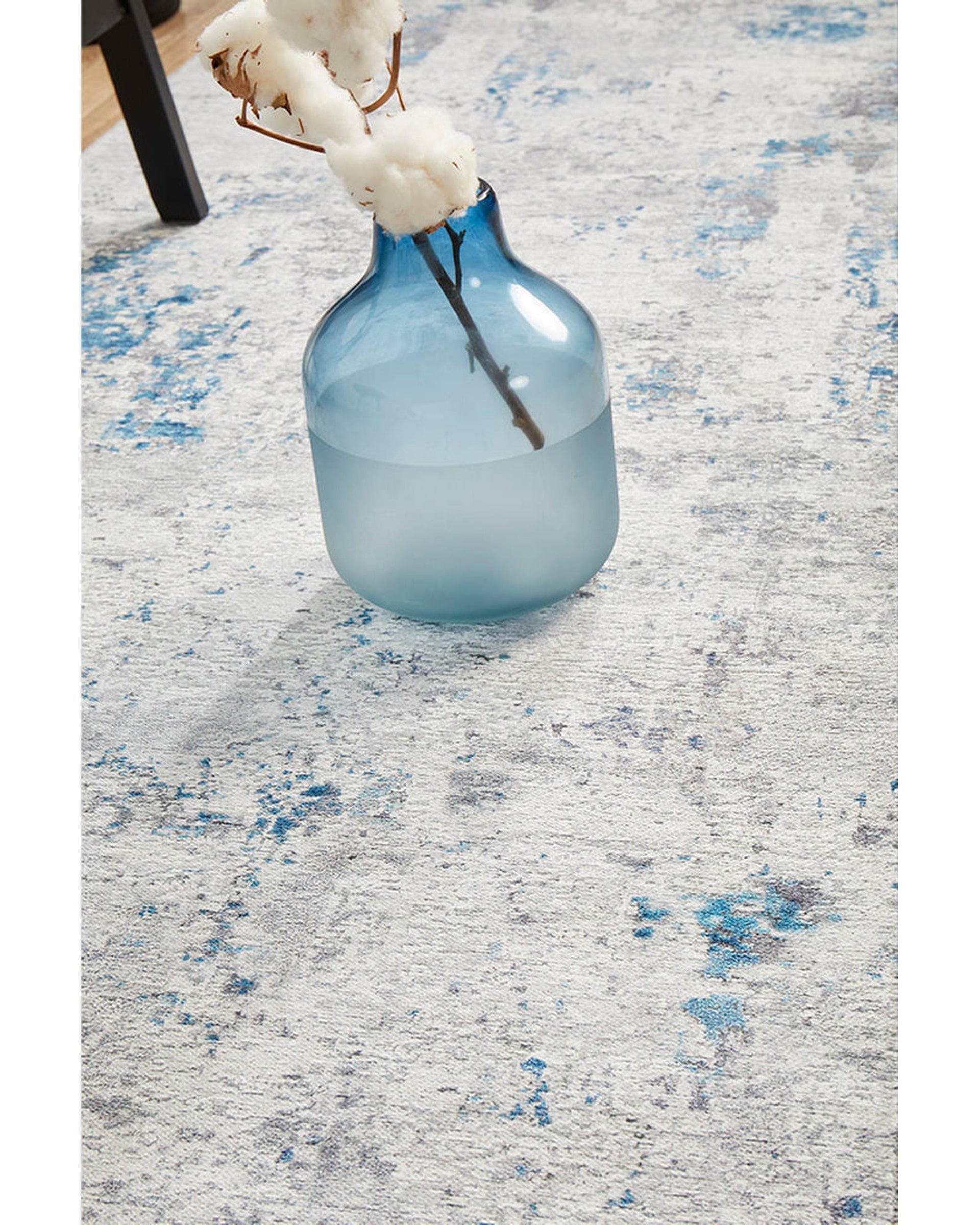 RUG CULTURE Rugs Illusions 132 Blue Runner Rug