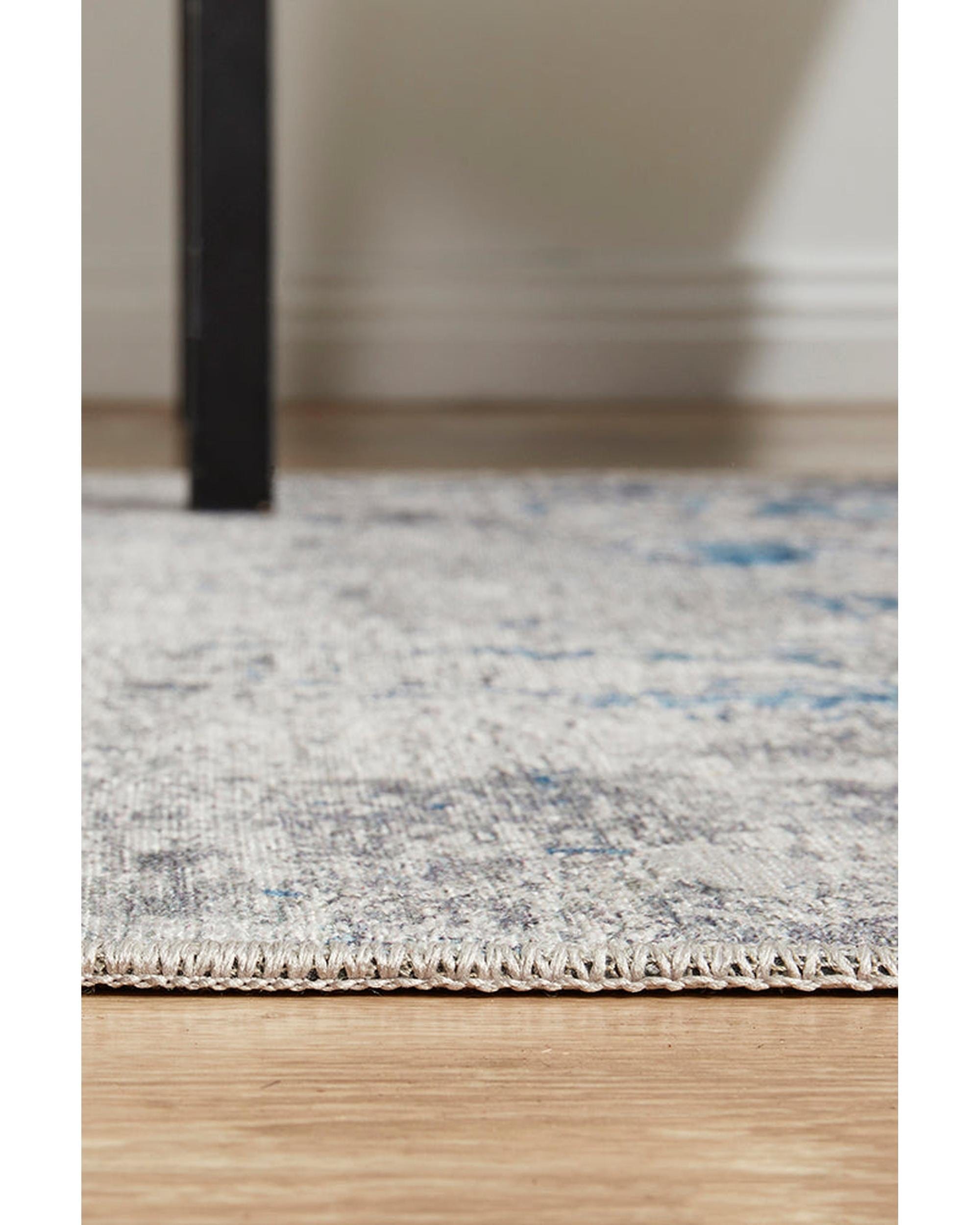 RUG CULTURE Rugs Illusions 132 Blue Runner Rug