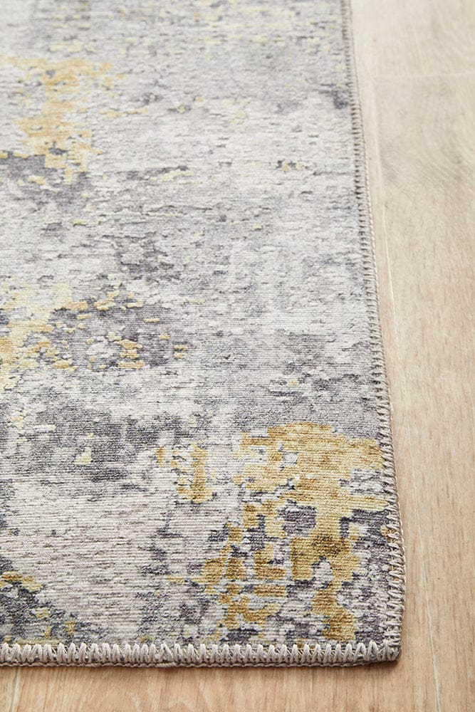RUG CULTURE Rugs Illusions 156 Gold Runner Rug