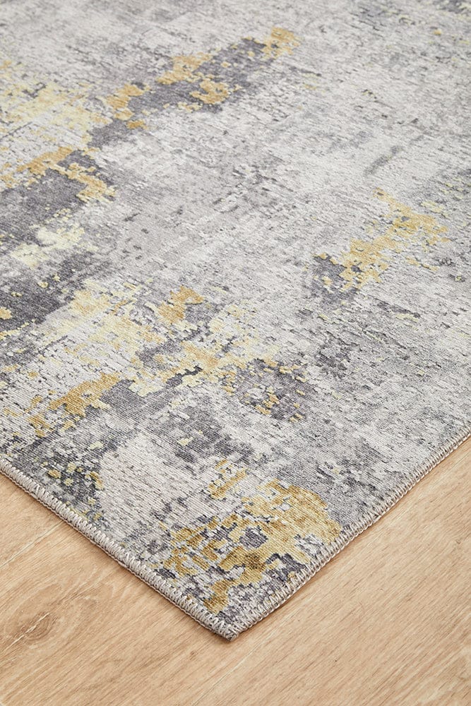 RUG CULTURE Rugs Illusions 156 Gold Runner Rug