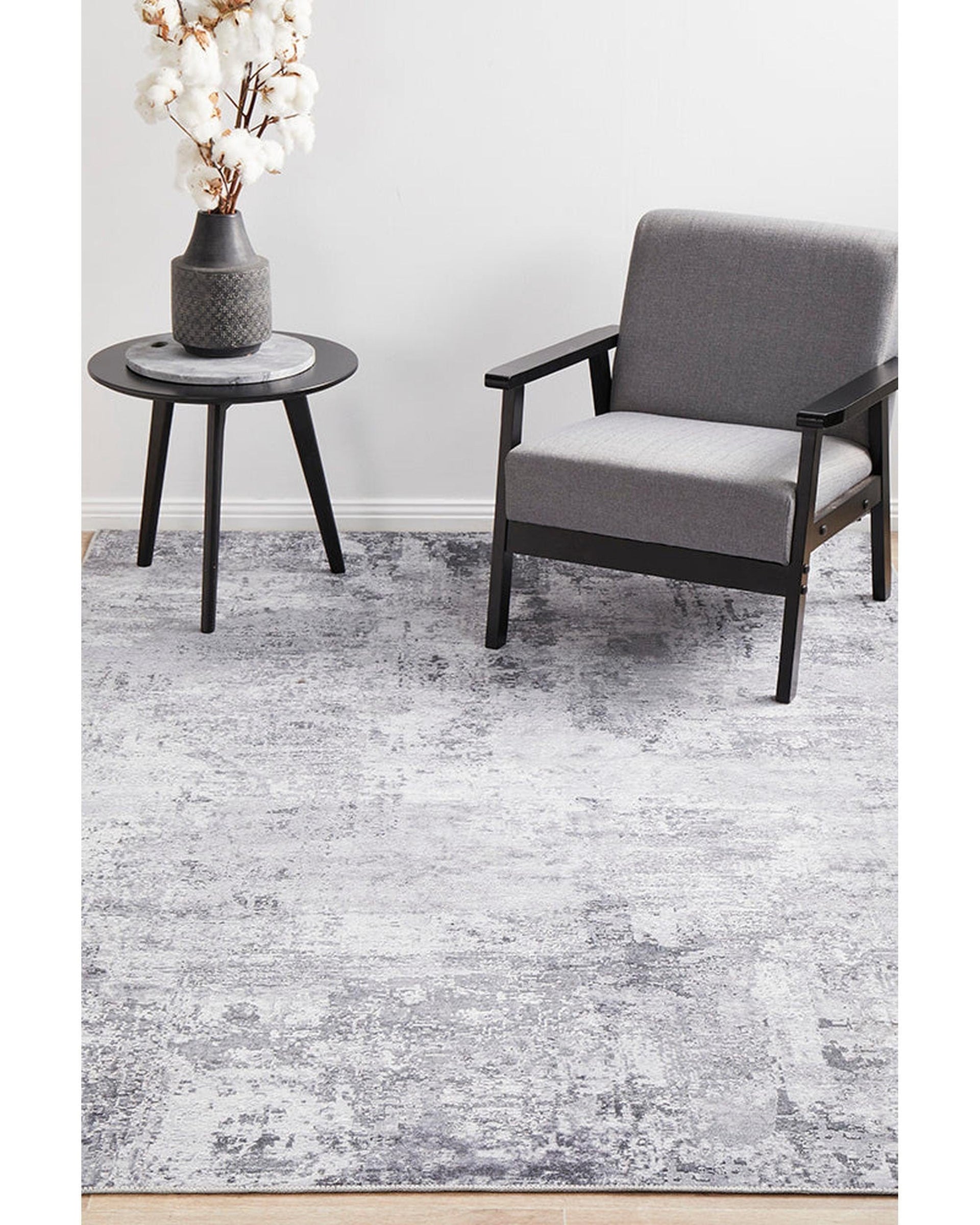 RUG CULTURE Rugs Illusions 156 Silver Rug