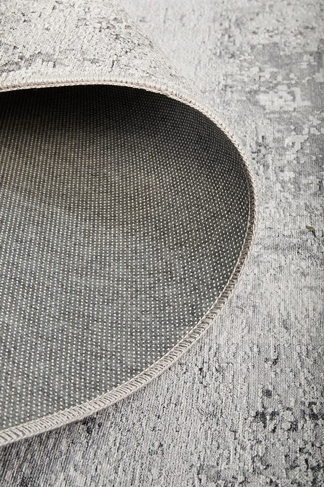 RUG CULTURE Rugs Illusions 156 Silver Runner Rug