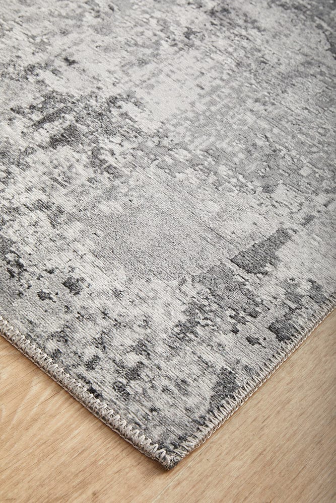 RUG CULTURE Rugs Illusions 156 Silver Runner Rug