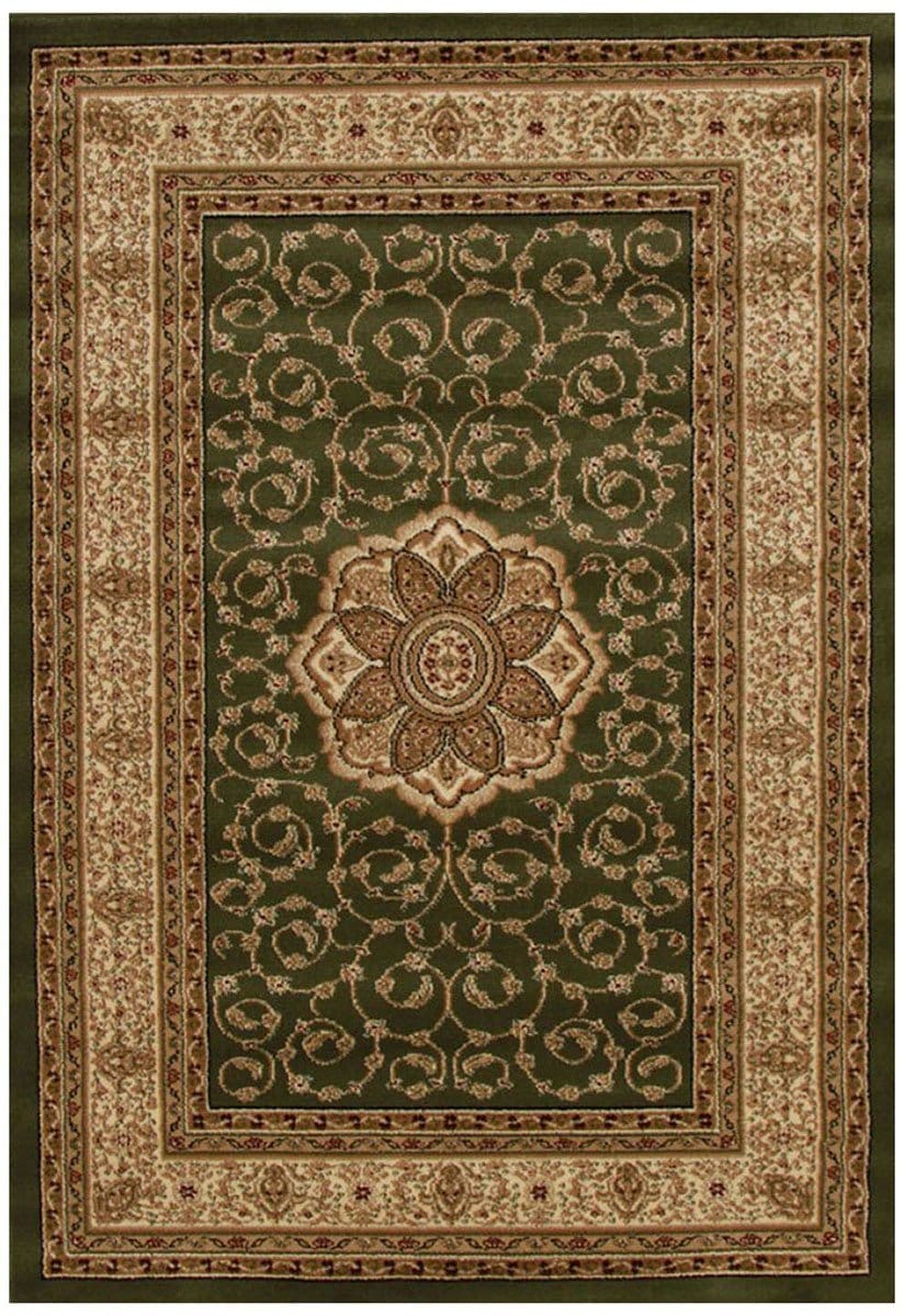Rug Culture Rugs Istanbul Collection Medallion Classic Pattern Green Rug