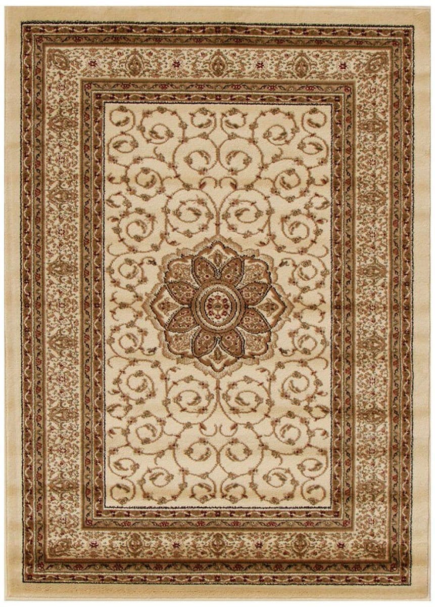 Rug Culture Rugs Istanbul Collection Medallion Classic Pattern Ivory Rug