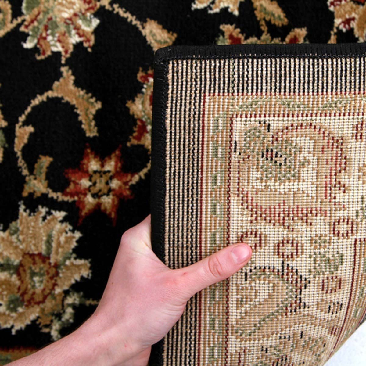 Rug Culture Rugs Istanbul Collection Traditional Floral Pattern Black Rug