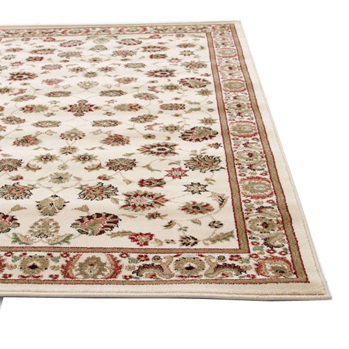 Rug Culture Rugs Istanbul Collection Traditional Floral Pattern Ivory Rug