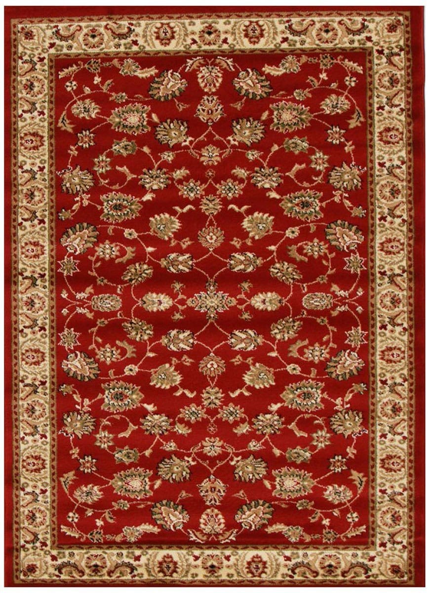 Rug Culture Rugs Istanbul Collection Traditional Floral Pattern Red Rug