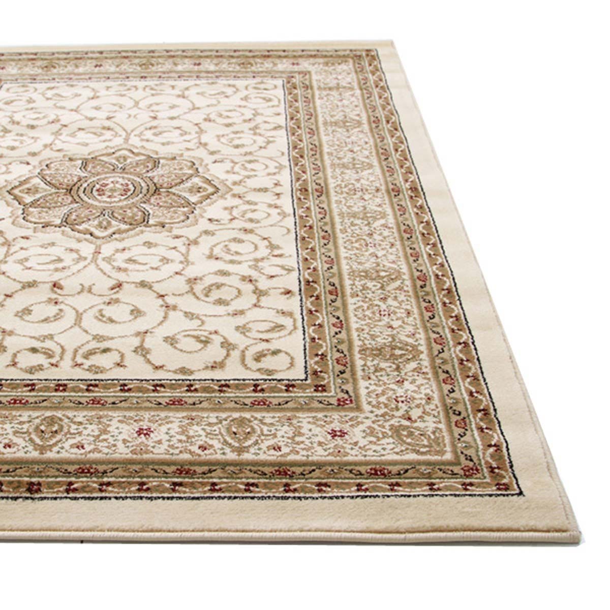 Rug Culture Rugs Istanbul Medallion Classic Pattern Runner Rug Ivory