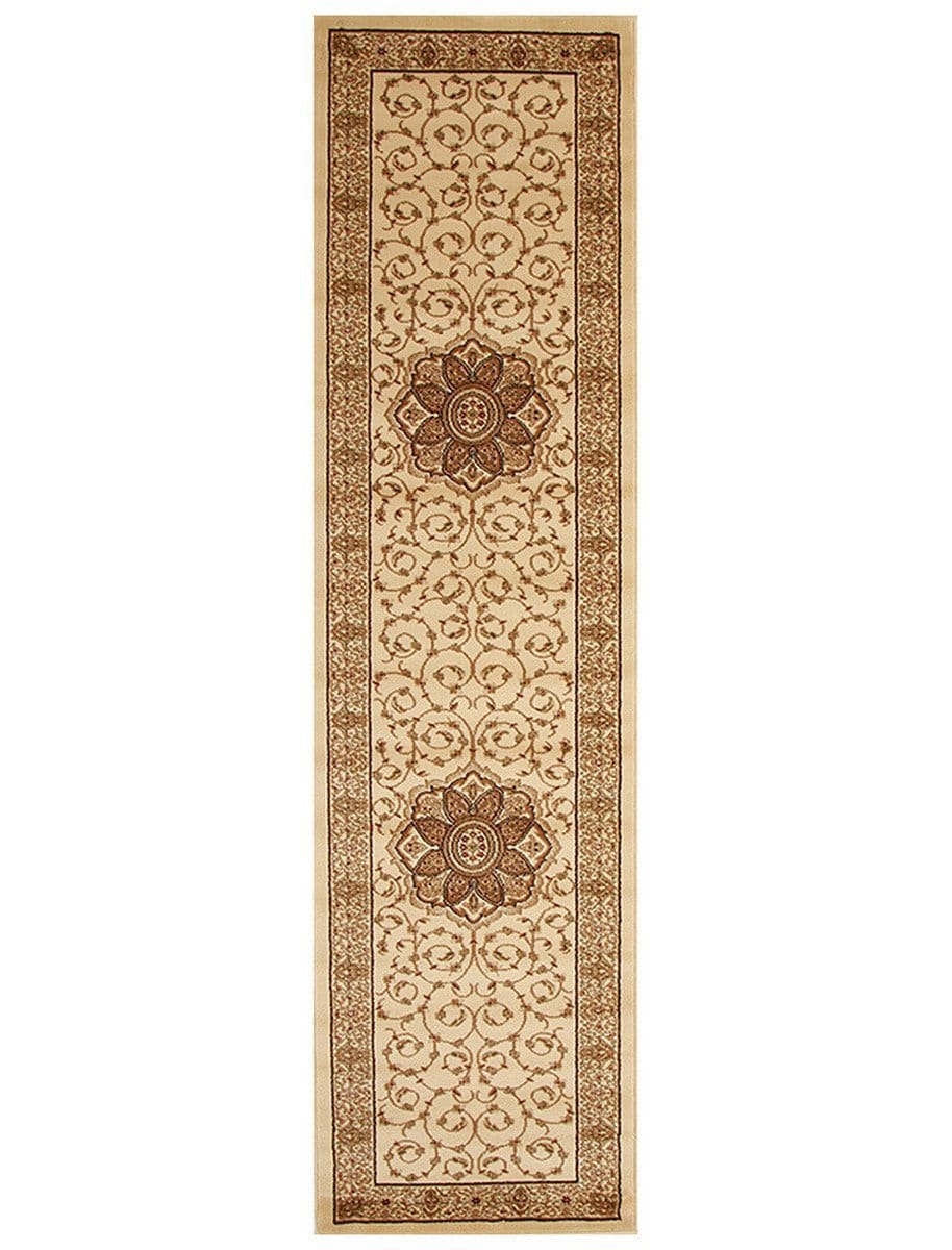 Rug Culture Rugs Istanbul Medallion Classic Pattern Runner Rug Ivory