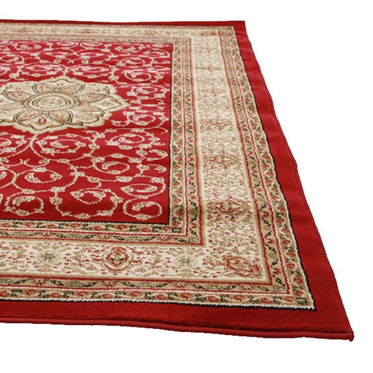 Rug Culture Rugs Istanbul Medallion Classic Pattern Runner Rug Red