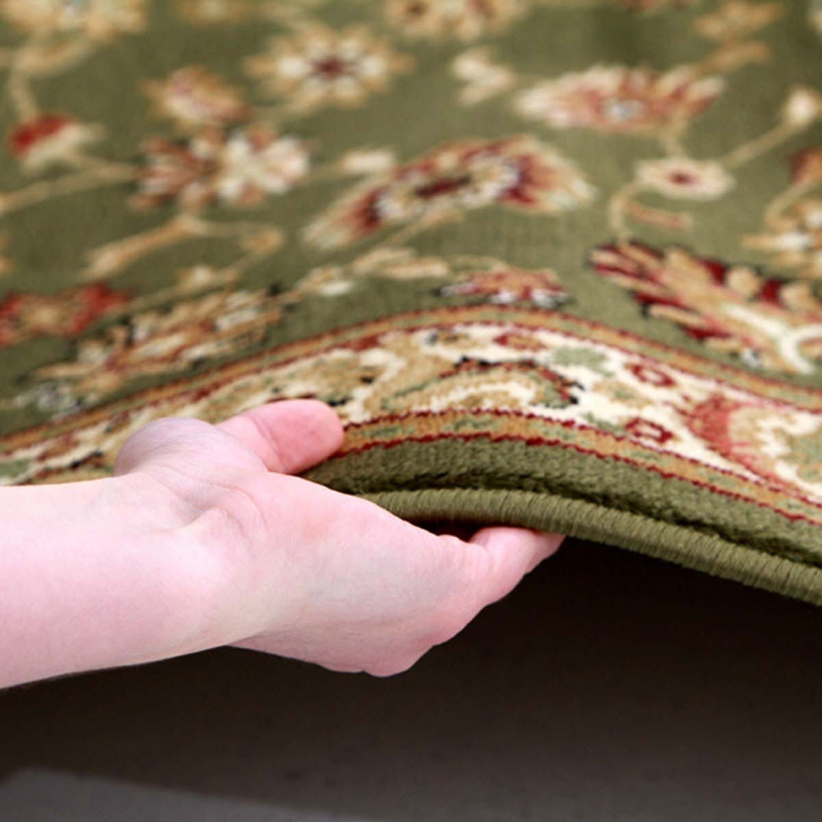 Rug Culture Rugs Istanbul Traditional Floral Pattern Runner Rug Green