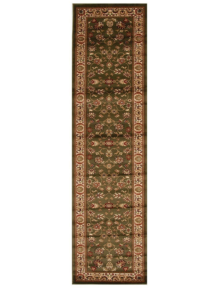 Rug Culture Rugs Istanbul Traditional Floral Pattern Runner Rug Green