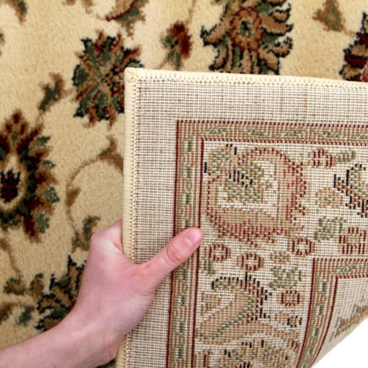 Rug Culture Rugs Istanbul Traditional Floral Pattern Runner Rug Ivory