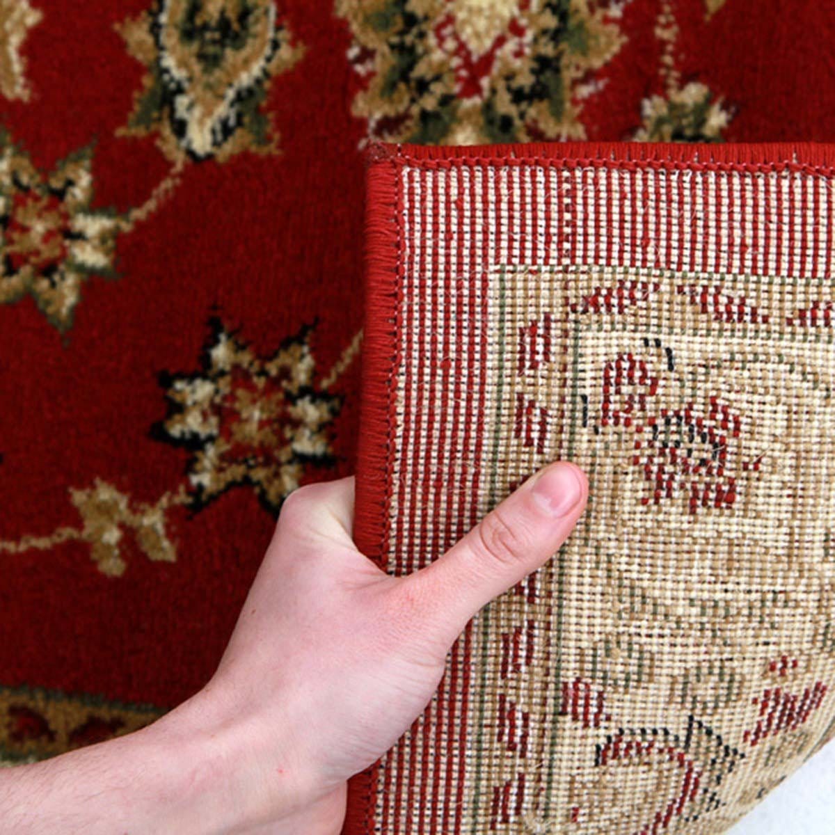 Rug Culture Rugs Istanbul Traditional Floral Pattern Runner Rug Red