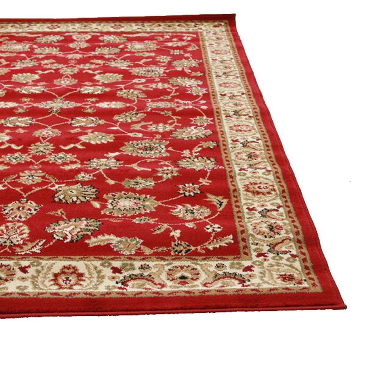 Rug Culture Rugs Istanbul Traditional Floral Pattern Runner Rug Red
