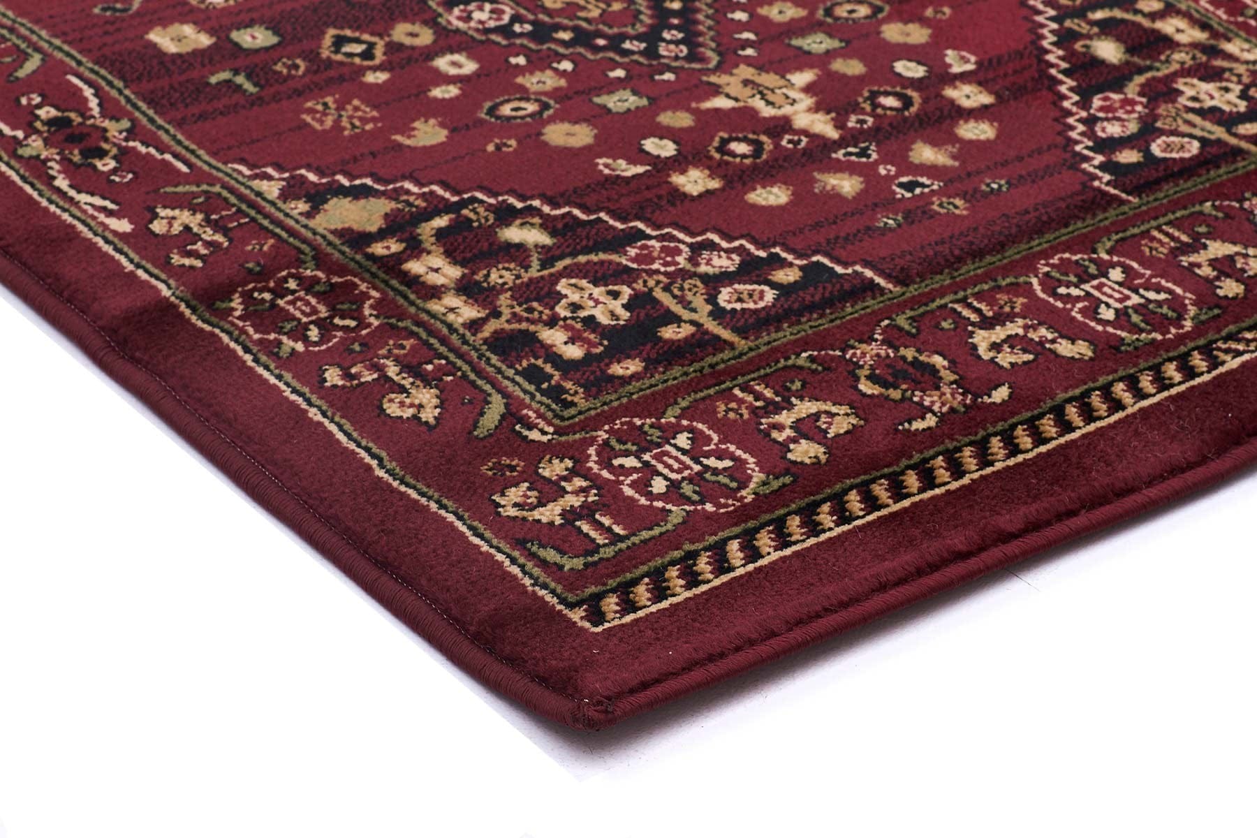 Rug Culture Rugs Istanbul Traditional Shiraz Design Runner Rug Burgundy Red