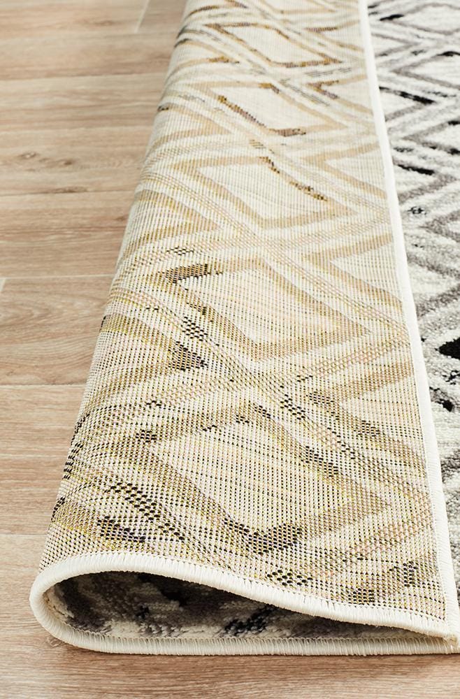 Rug Culture Rugs Jordyn Modern Rug White Black Grey