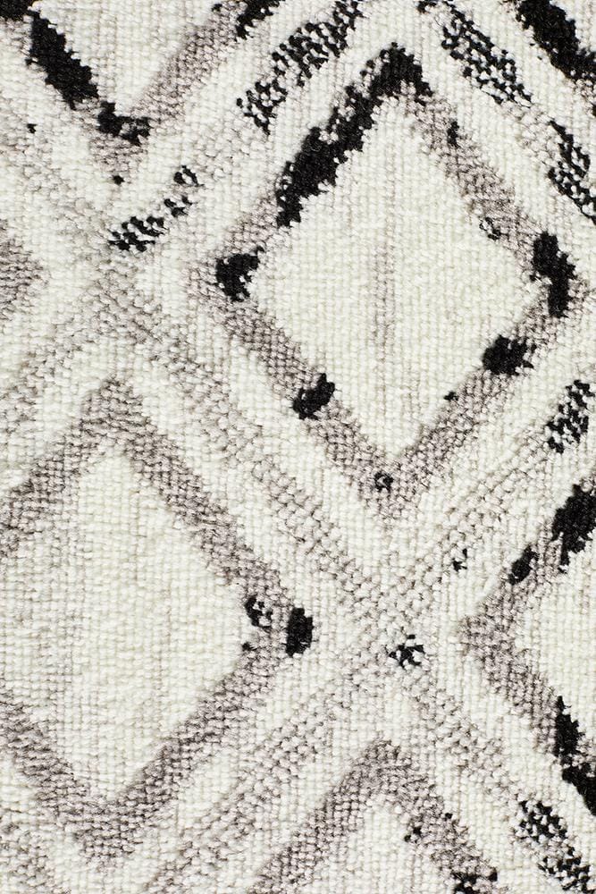 Rug Culture Rugs Jordyn Modern Rug White Black Grey