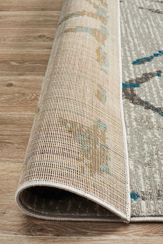 Rug Culture Rugs Kendall Contemporary Diamond Rug Grey Blue