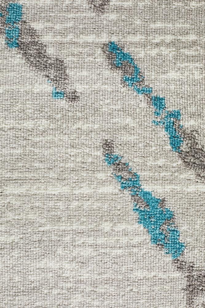 Rug Culture Rugs Kendall Contemporary Diamond Rug Grey Blue
