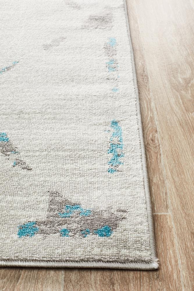 Rug Culture Rugs Kendall Contemporary Diamond Rug Grey Blue