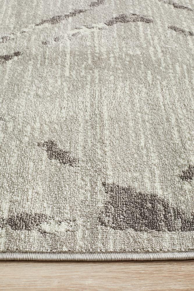 Rug Culture Rugs Kendall Contemporary Diamond Rug Silver Grey