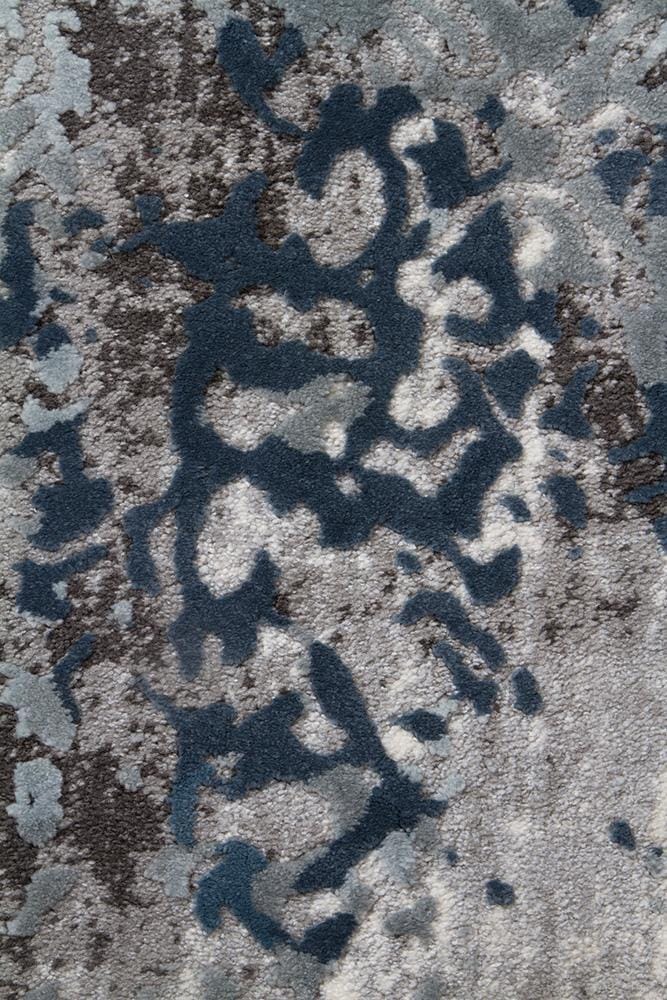 Rug Culture Rugs Kendra Casper Distressed Modern Rug Blue Grey White