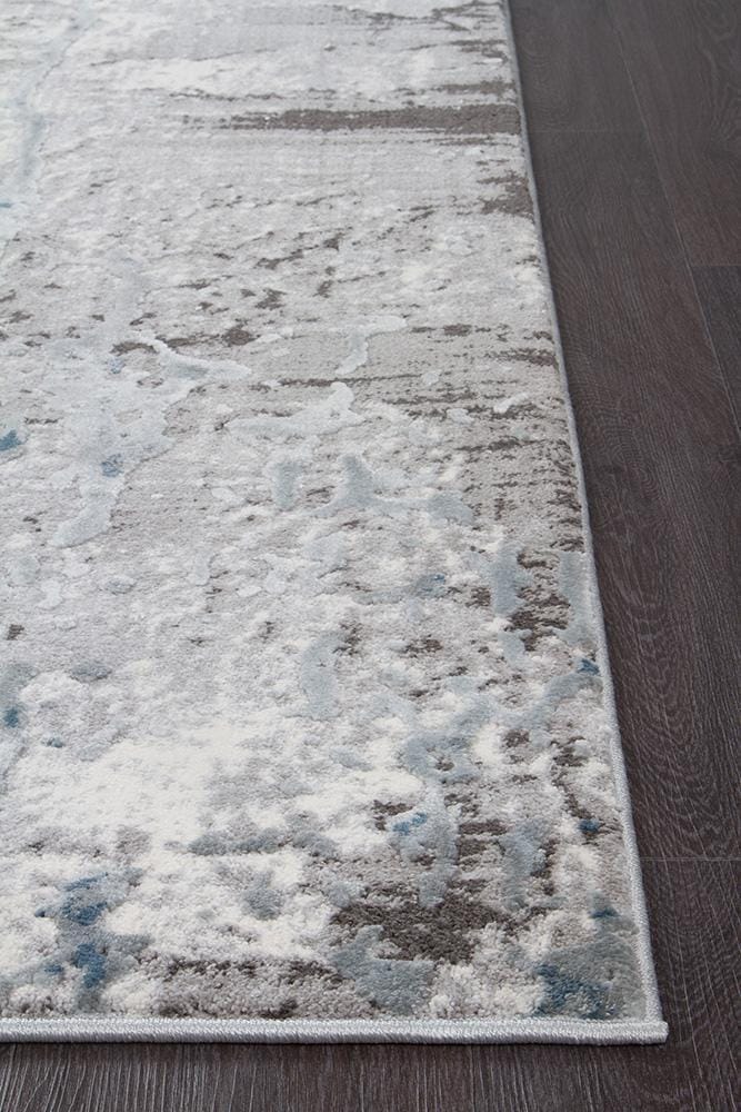 Rug Culture Rugs Kendra Roxana Distressed Timeless Rug Blue Grey White