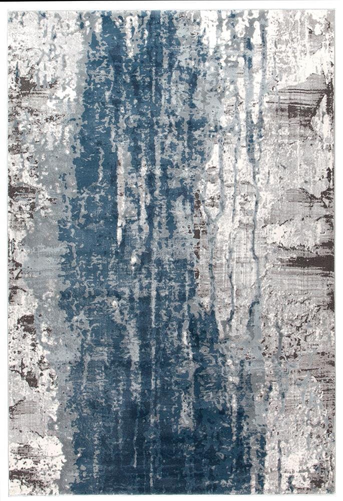 Rug Culture Rugs Kendra Roxana Distressed Timeless Rug Blue Grey White