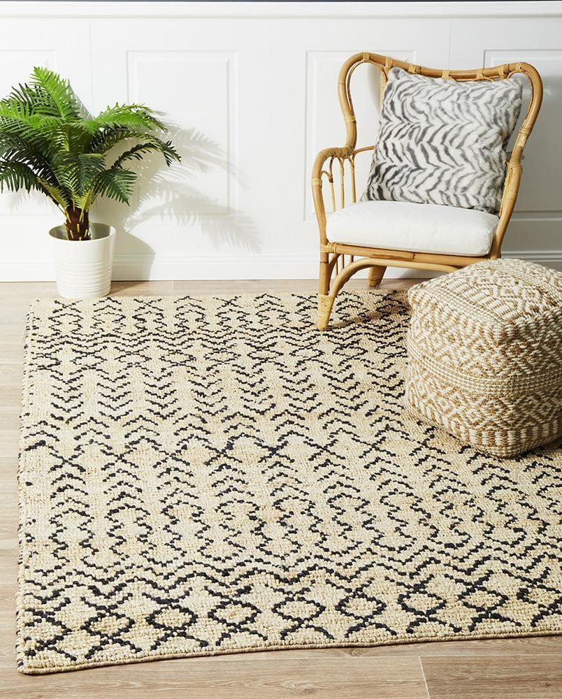 Rug Culture Rugs Kenya Elki Hand Woven Tribal Jute Rug