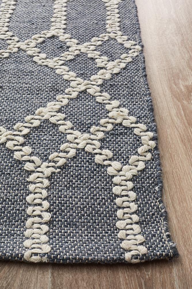 Rug Culture Rugs Krisha Tribal Trellis Rug Rustic Blue