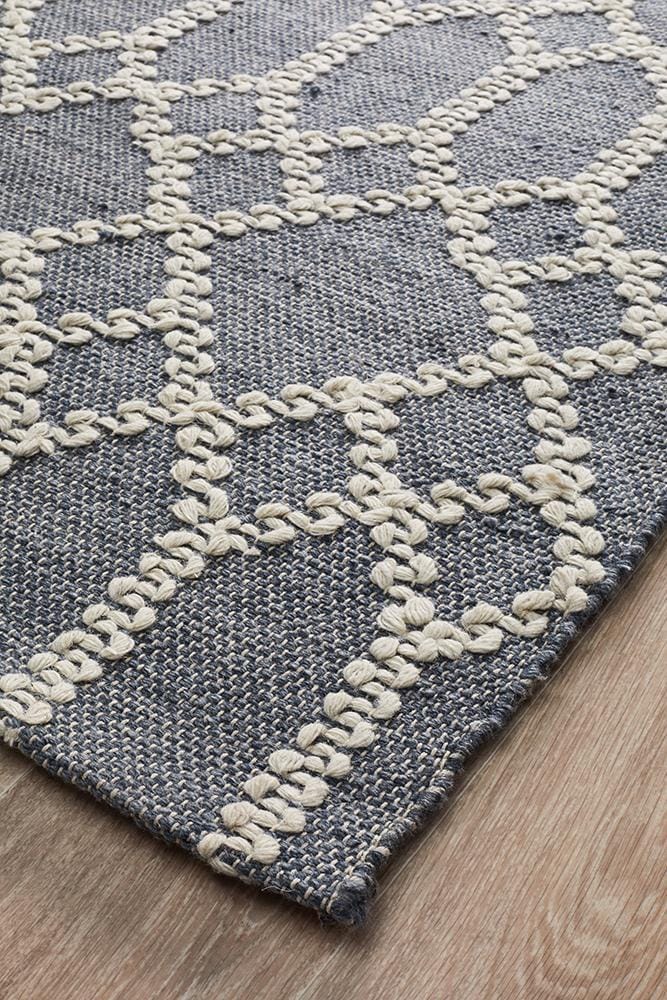 Rug Culture Rugs Krisha Tribal Trellis Rug Rustic Blue