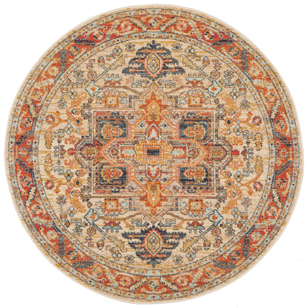 Rug Culture Rugs Legacy 850 Rust Round Rug
