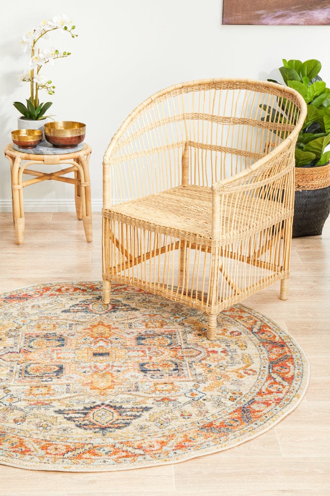 Rug Culture Rugs Legacy 850 Rust Round Rug