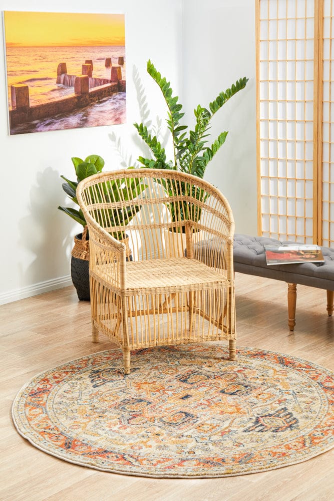 Rug Culture Rugs Legacy 850 Rust Round Rug