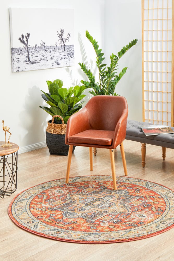 Rug Culture Rugs Legacy 850 Terracotta Round Rug