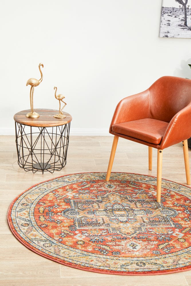 Rug Culture Rugs Legacy 850 Terracotta Round Rug