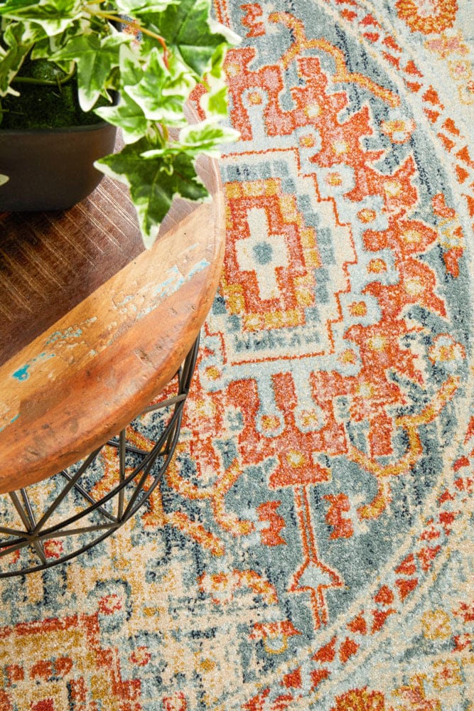 Rug Culture Rugs Legacy 853 Blue Round Rug