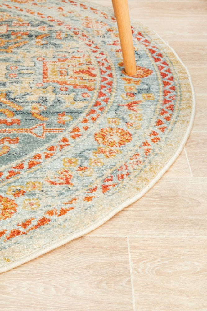 Rug Culture Rugs Legacy 853 Blue Round Rug