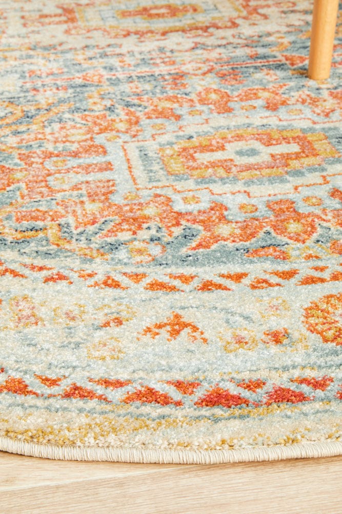 Rug Culture Rugs Legacy 853 Blue Round Rug