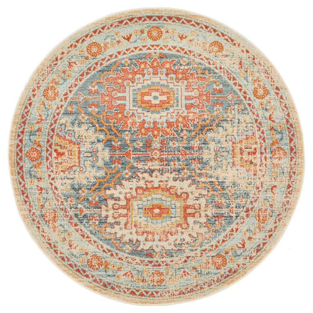 Rug Culture Rugs Legacy 853 Blue Round Rug