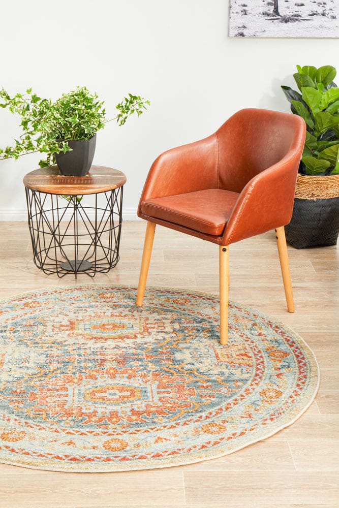 Rug Culture Rugs Legacy 853 Blue Round Rug