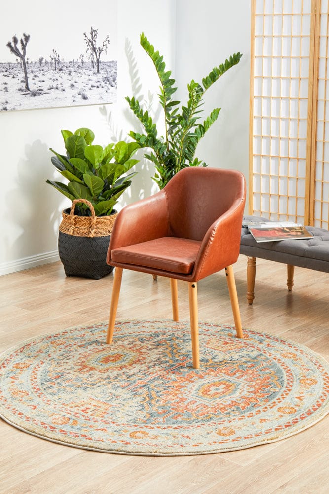 Rug Culture Rugs Legacy 853 Blue Round Rug