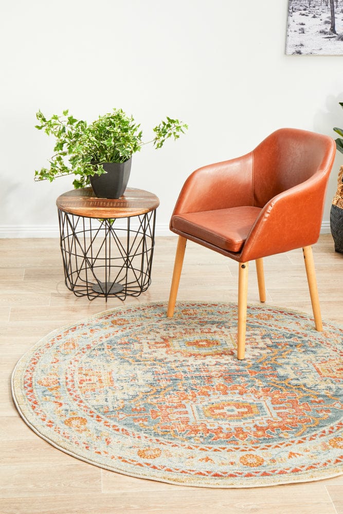Rug Culture Rugs Legacy 853 Blue Round Rug